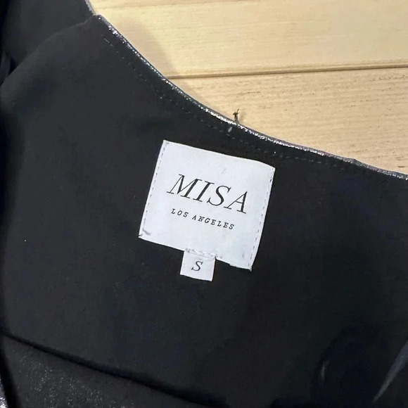 MISA Los Angeles Bodysuit in Silver Bianca Size Small - Picture 6 of 8